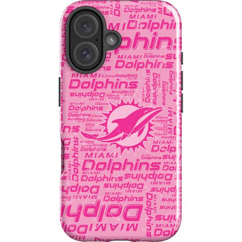 NFL Miami Dolphins - Blast Pink iPhone 16 Impact Case